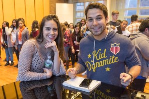Skylar Astin and Morgan Hernandez in Rehearsal for <em>West Side Story</em>