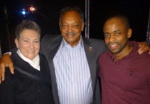Rev. Jesse Jackson Goes Backstage With Dulé Hill and k.d. lang at Broadway's <em>After Midnight</em>